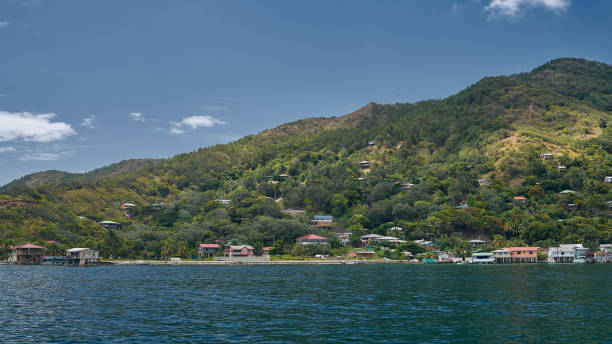 istock Village view on Guanaja island 1215817120