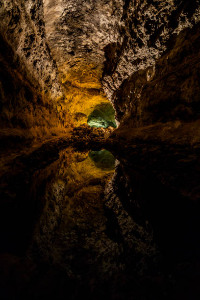 istock A visual effect seen in a rock cave in Cueva de los Verdes, Lanzarote 1215822531