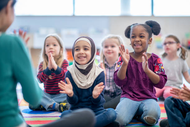 istock Singing And Clapping In Class stock photo 1215828881