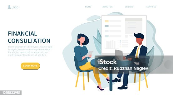 istock Financial consultation theme and people in meeting 1215833951