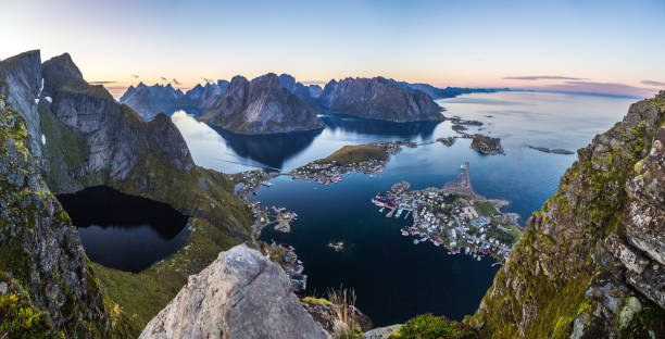 istock Views of Reine in Lofoten islands, in Norway 1215836624