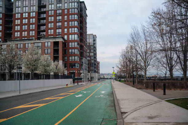 istock Empty Streets and Social Distancing in Hoboken 1215838664
