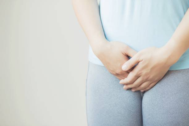 istock Women have menstrual cramps 1215848564