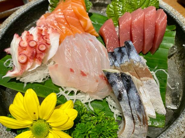 istock Vietnam Japanese style sashimi combo raw seafood 1215849790
