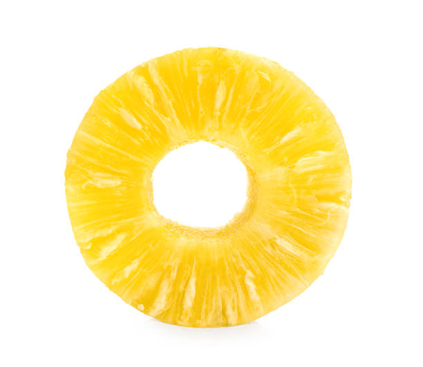 istock Sliced pineapple over white background. full depth of field 1215861225