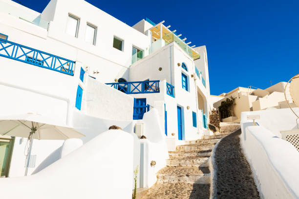 istock White architecture on Santorini island, Greece. 1215867834