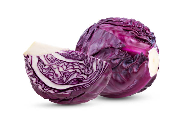 istock Red cabbage  isolated on white background. full depth of field 1215868614