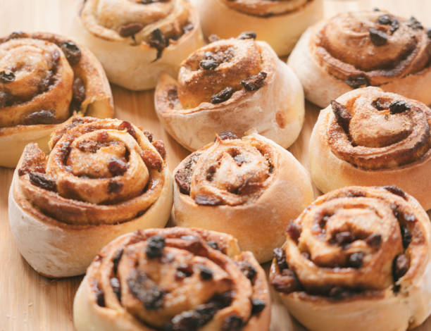 istock Freshly Baked Chelsea Buns 1215872587