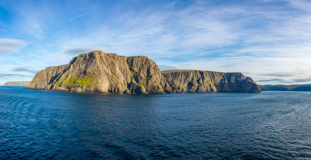 istock View to cliffs of north cape from sea view in summer 1215875228