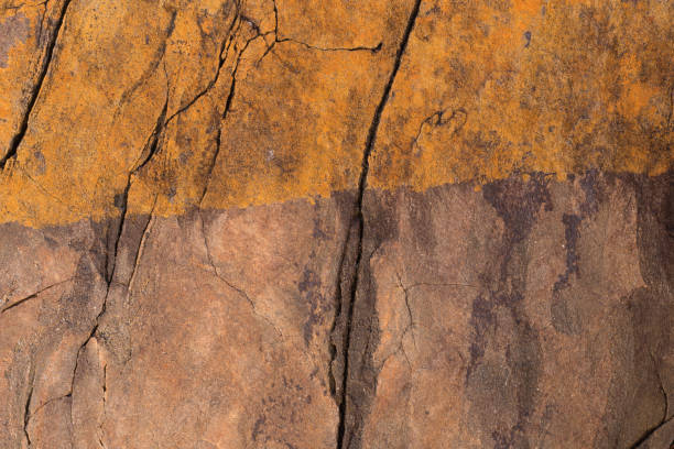 istock Naturally Coloured Two Tone Rock Face 1215875333