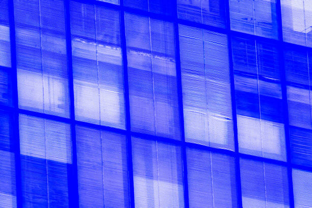 Colorful facade of modern building