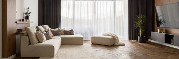 istock Luxury living room, panorama 1215878319