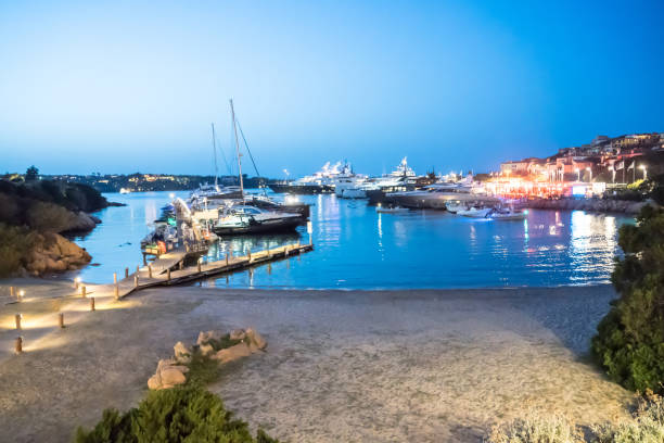 istock Luxury yachts moored in Porto Cervo 1215881564