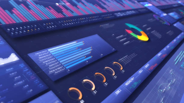istock Business Infographic Screen Presentation 1215882288
