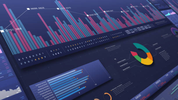 istock Business Infographic Screen Presentation 1215882309