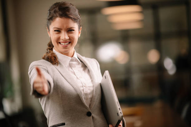 istock Young professional businesswoman 1215885473