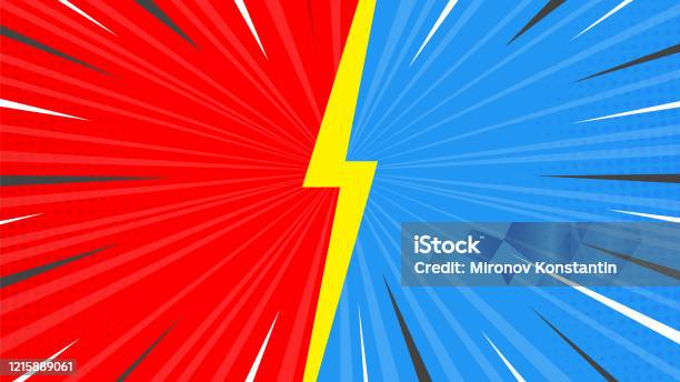 Fight Screen Versus Screen Flat Style Design Vector Illustration Fight Screen For ...