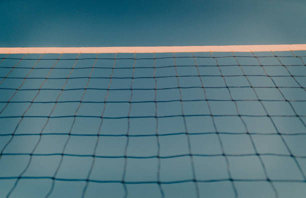 istock Beach volleyball net background - creative stock photo 1215890614