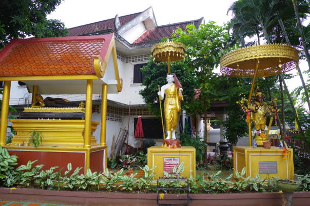 istock Buddhist temple in Chiang rai 1215890987