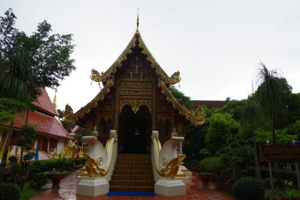 istock Buddhist temple in Chiang rai 1215891814