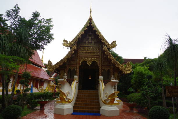 istock Buddhist temple in Chiang rai 1215891902