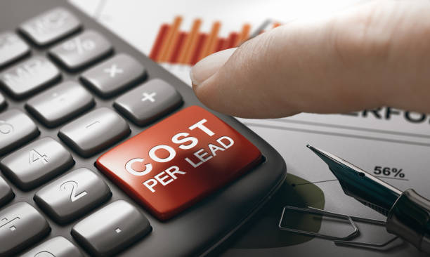 istock Online Marketing Concept. Calculate Cost Per Lead. 1215893861