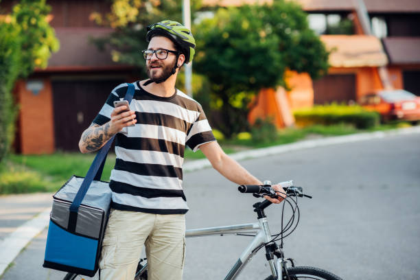 istock Young man delivering products during a Coronavirus lockdown 1215895485