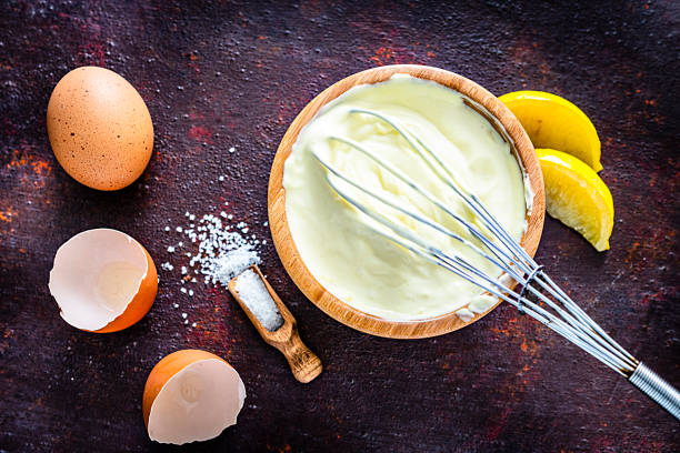 istock Preparing homemade mayonnaise 1215900609