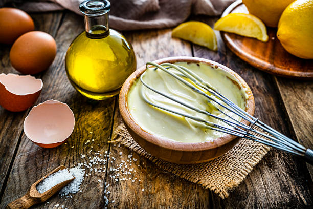 istock Preparing homemade mayonnaise 1215900630