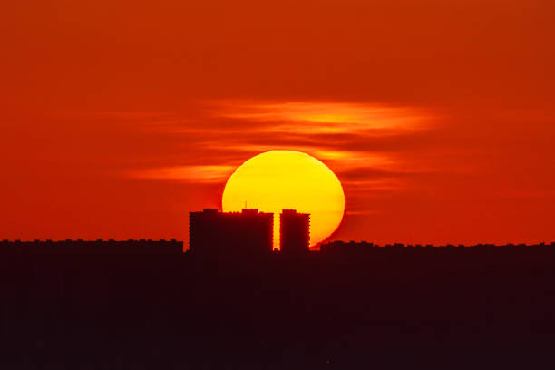 istock Sun rise over the city 1215901406