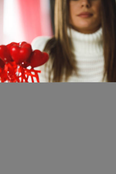 3D illustration. Background hearts. For Love and Valentine background