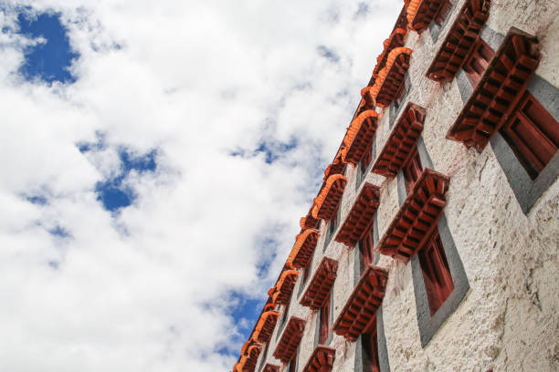 Sacred Potala Palace under clear blue sky.