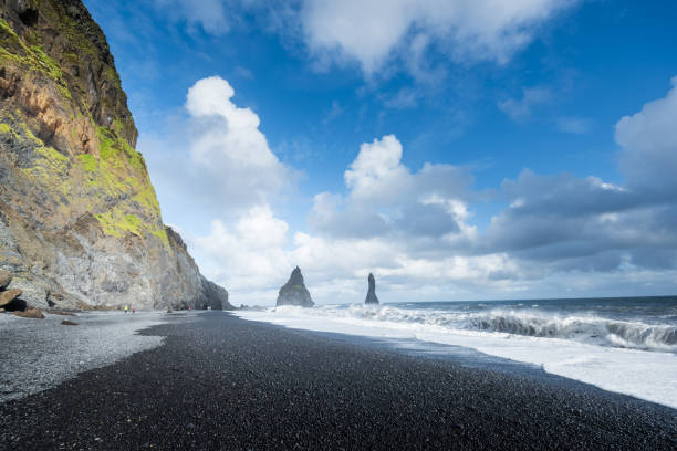 istock Reynisfjara Black Sand Beach in Vik, Iceland 1215907439