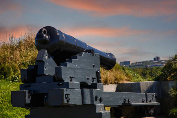 istock Old Cannon on Hill in Halifax at Dusk 1215908416