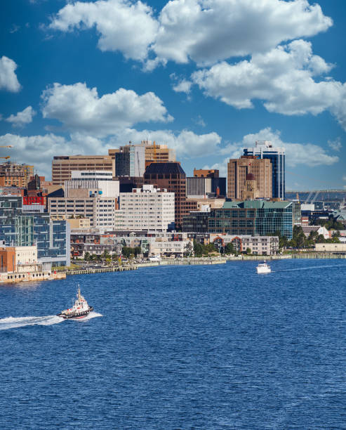 istock Tugboat Sailing Past Halifax 1215908545