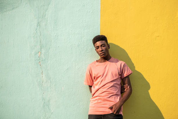 istock Portrait of a young handsome African man. 1215909356