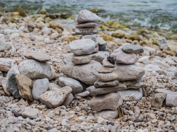 istock Zen stones by the sea 1215912614
