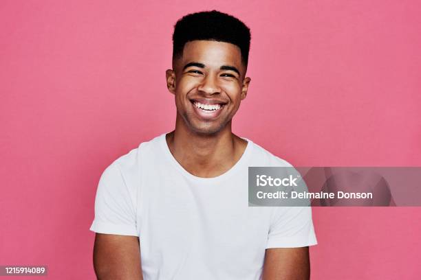 Nothing But Smiles Here Stock Photo - Download Image Now - Young Men, Portrait, Human Face