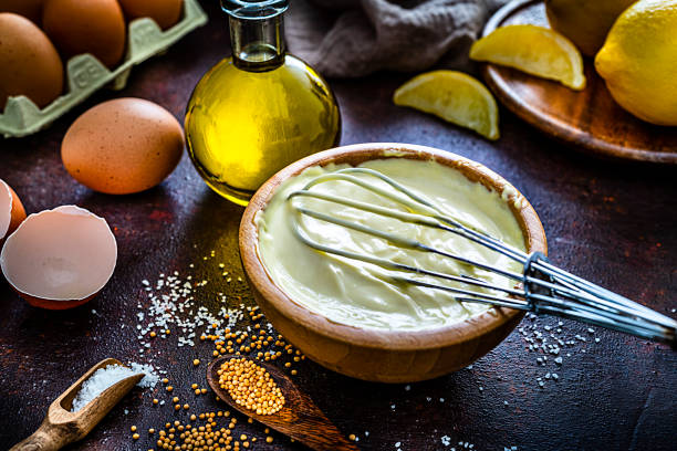istock Preparing homemade mayonnaise 1215914094