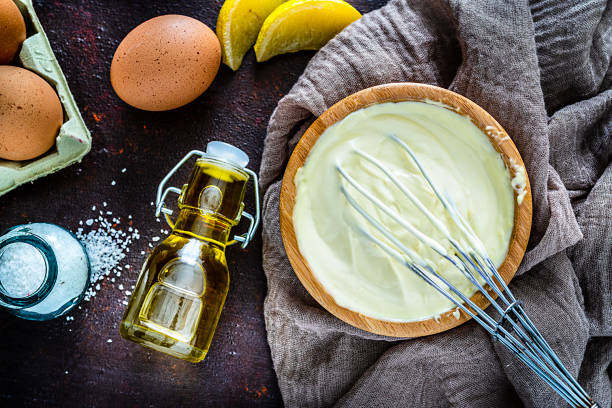 istock Preparing homemade mayonnaise 1215914095
