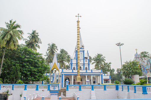 Very famous Villianur Roman Catholic church located in Pondicherry aka Puducherry