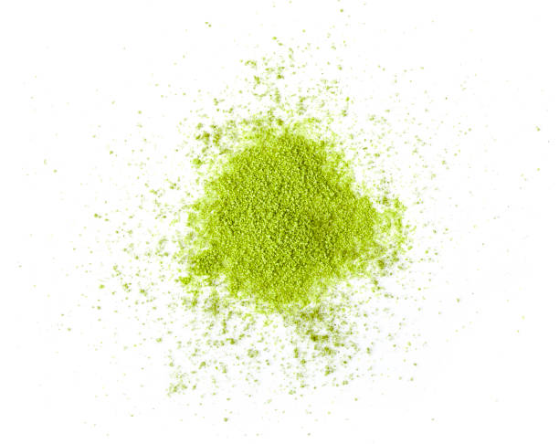 istock matcha green tea powder isolated on white background 1215923443