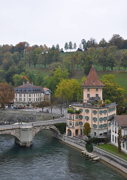 bern - berne berne canton aare river switzerland стоковые фото и изображения