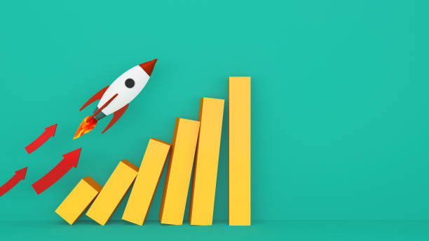 istock Business concept illustration.Rocket flying over cloud. Start up Business to aim target.3d rendring.Startup flat 3d isometric style technology businessTeam working on spaceship launch start up and big word. 1215925084
