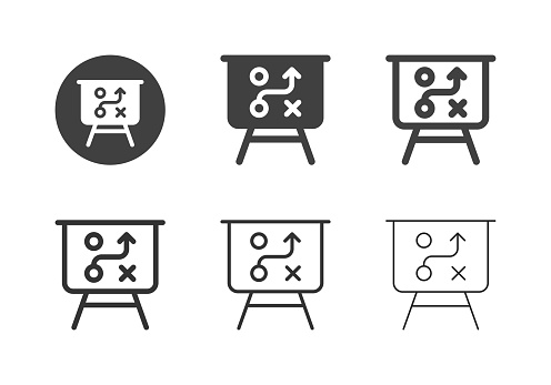 Planing Board Icons Multi Series Vector EPS File.