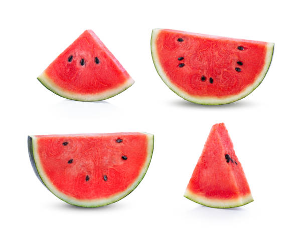 istock pieces of watermelon on a white background 1215928546