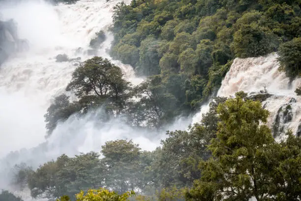 Photo of Shivanasamudra falls in Chamarajanagar District of the state of Karnataka, India