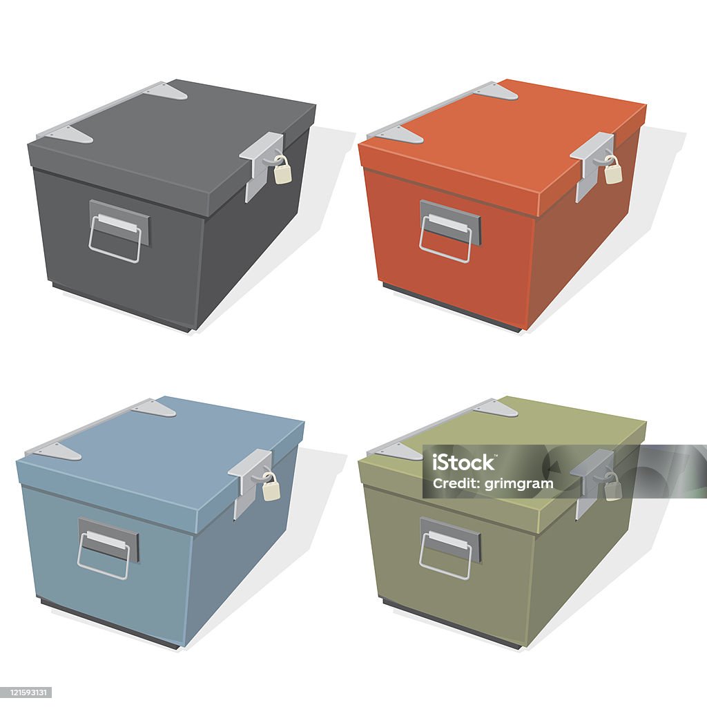 Box Locker Mit Vorhängeschloss Stock Vektor Art und mehr Bilder von Truhe -  Truhe, Schachtel, Schloss - Abschließen - iStock