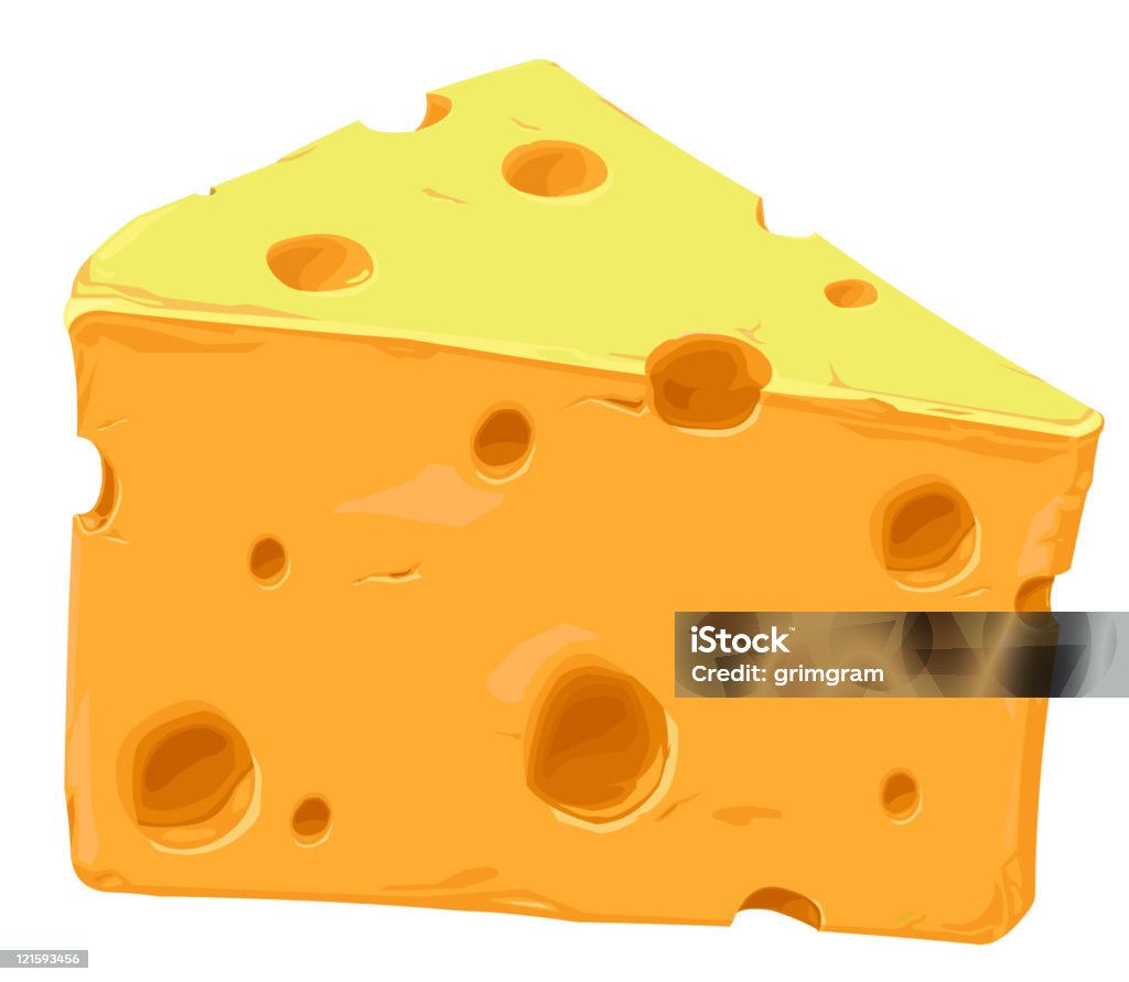 Швейцарский Сыр - Векторная графика Ломтик роялти-фри