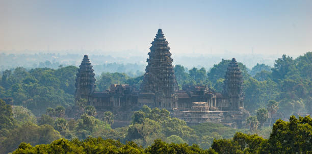 istock Panoramic View of Angkor Wat from Phnom Bakheng 1215935081